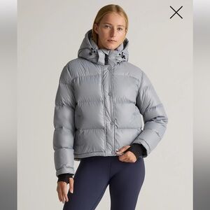 Quince Responsible Down Cropped Puffer Jacket, NWOT, L